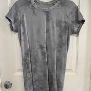 Lululemon Swiftly Tech 2.0  S/S  Hip Length Marble Dye Rhino Gray